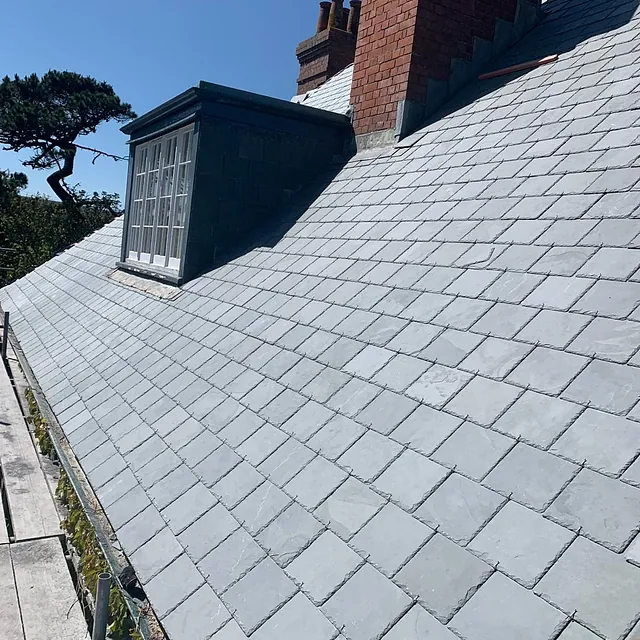 Slate roofing