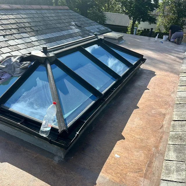 lantern window - before new flat roof